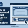 How to Download Social Security Card Template PSD