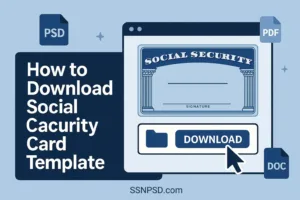 How to Download Social Security Card Template PSD