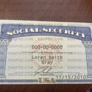 Social Security Card PSD Template 08