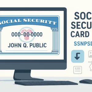 Text Font for Social Security Card Templates