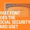What Font Does the Social Security Card Use
