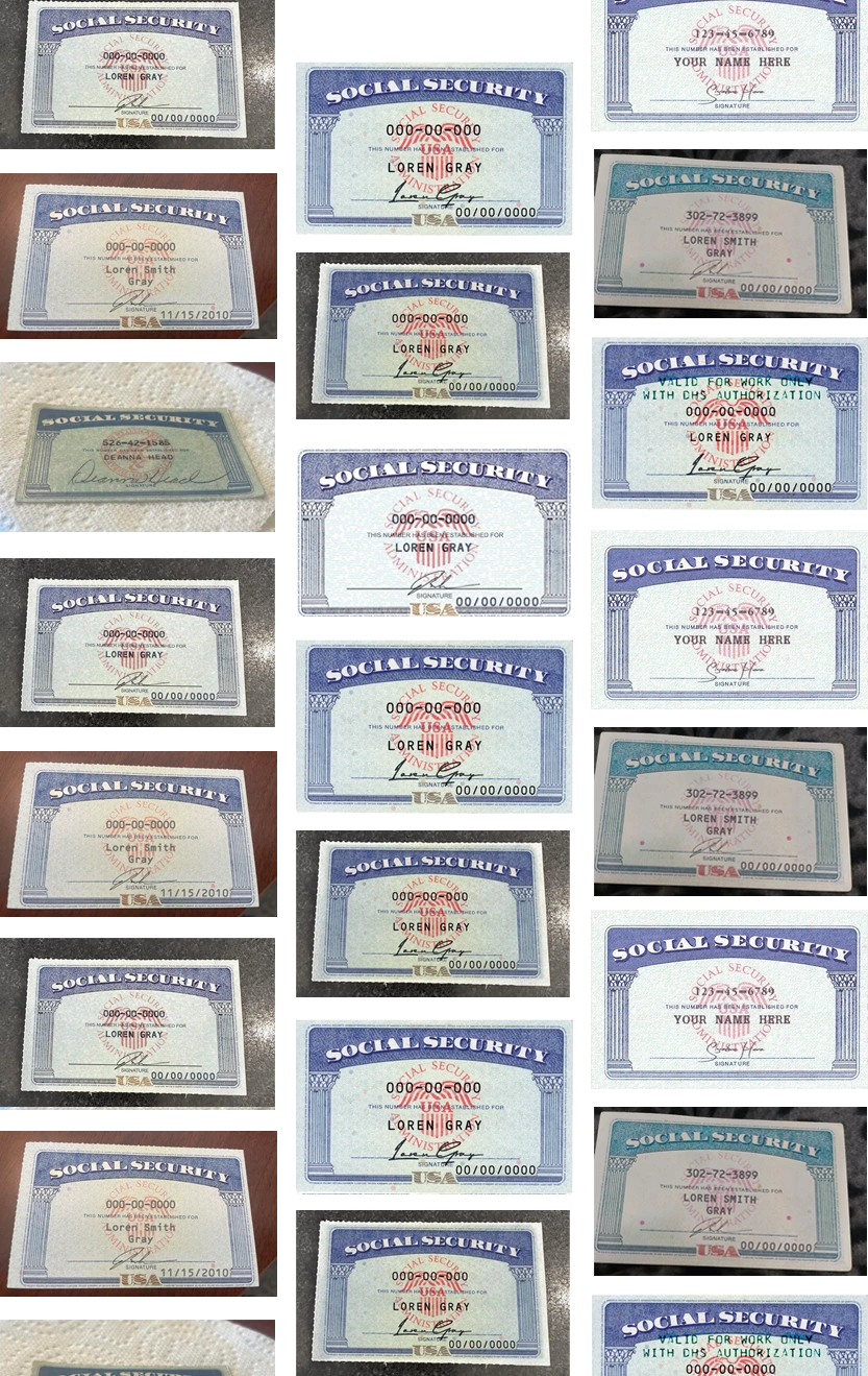 social security card font generator