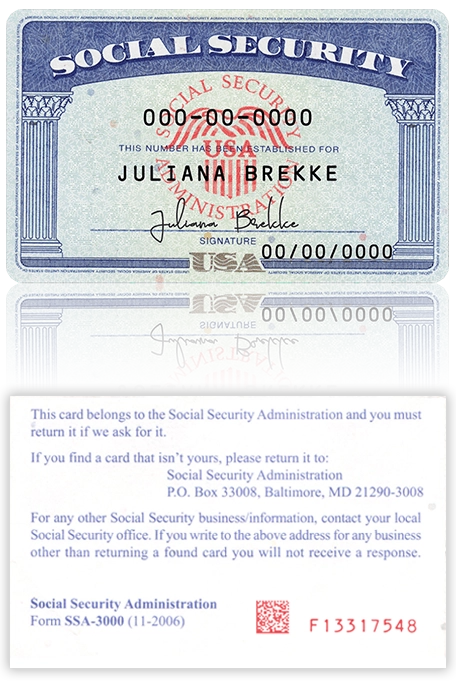 social security card template psd slider 1